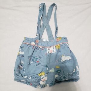 Baby Boden Farm Corduroy Bloomer Overalls Shorts
